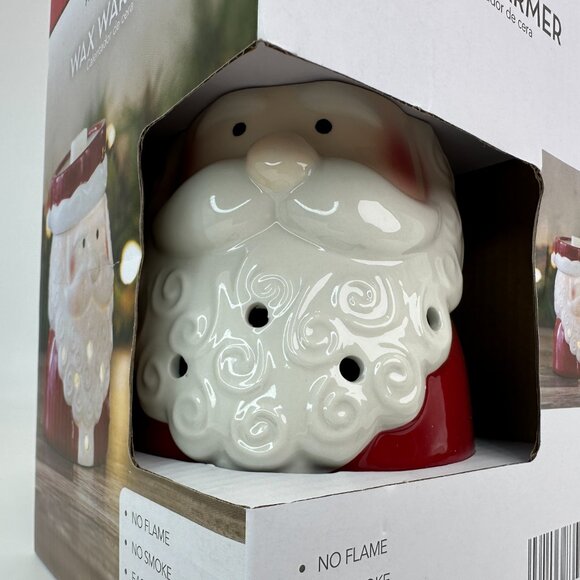 NIB Ceramic Lighted Santa Wax Warmer –Christmas Holiday Décor - Picture 4 of 4